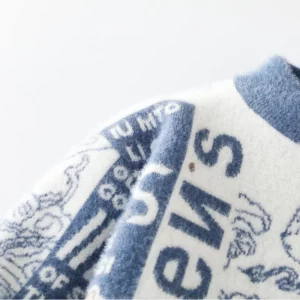 Men's Sweater New Autumn Winter Print Hip Hop Sweater Men Streetwear Print Pullover Tops Harajuku Couple Sweater - Image 4
