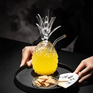 Creative Pineapple Glass Cocktail Glasses Cup Juice Wine Cup Juice Drink Cup Tea Beer Mugs Milk Coffee Cup Gift Drinkware - Image 5