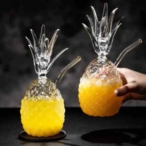 Creative Pineapple Glass Cocktail Glasses Cup Juice Wine Cup Juice Drink Cup Tea Beer Mugs Milk Coffee Cup Gift Drinkware - Image 4