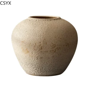Creative Korean Rustic-Inspired New Chinese Simple Ceramic Vase - Perfect Tabletop/Hotel Decor, Elevate Room & Chambre Ambiance - Image 4