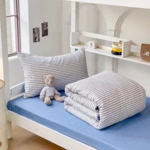 3pcs washed comforter Set for Bedroom Apartment Student dormitory Simple popular multi-size (1pcQuilt cover +2pcs pillowcase) - Image 6