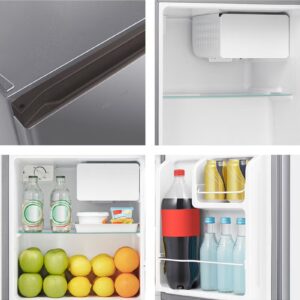 Hisense Gross 60L/Net 45L Single Door Refrigerator Minibar Fridge RR60D4ASU, Adjustable Thermostat, Big Door Balcony, Separate Chiller, Low Noise RR60D4ASU Silver - Image 2
