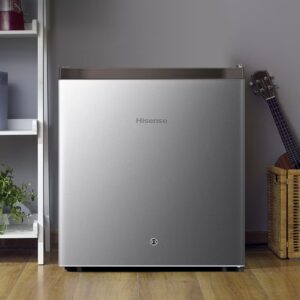Hisense Gross 60L/Net 45L Single Door Refrigerator Minibar Fridge RR60D4ASU, Adjustable Thermostat, Big Door Balcony, Separate Chiller, Low Noise RR60D4ASU Silver - Image 3
