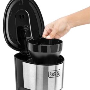 Coffee Maker, 10-Cup Drip Coffee Machine with 1.25L Glass Carafe, Easy-Grip Handle, Drip Stop, Non-Stick Warming Plate, Auto-Shutoff, Boil Dry Protection, 1.25 L 750 W DCM750S-B5 Black/Silver - Image 5