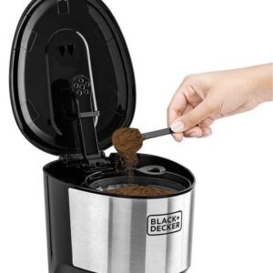 Coffee Maker, 10-Cup Drip Coffee Machine with 1.25L Glass Carafe, Easy-Grip Handle, Drip Stop, Non-Stick Warming Plate, Auto-Shutoff, Boil Dry Protection, 1.25 L 750 W DCM750S-B5 Black/Silver - Image 6