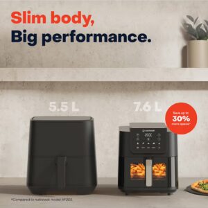 Digital Slim Air Fryer XL, Clear Window & Internal Light, 2.4KG, Space-Saving Design, 5 Presets, Air Fry, Roast ,Bake, Reheat & Dehydrate, 2 Years Warranty 7 L 1700 W AFS200 Black - Image 8