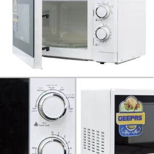 Microwaves Oven 20L, Re-Heating and Fast Defrosting | Adjustable Temperature & Timer Function 20 L 1200 W GMO1894-20LN White - Image 8