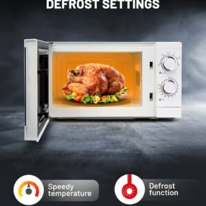 Microwaves Oven 20L, Re-Heating and Fast Defrosting | Adjustable Temperature & Timer Function 20 L 1200 W GMO1894-20LN White - Image 2