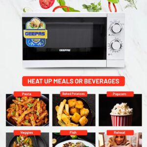Microwaves Oven 20L, Re-Heating and Fast Defrosting | Adjustable Temperature & Timer Function 20 L 1200 W GMO1894-20LN White - Image 3