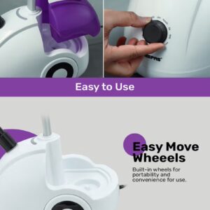 Garment Steamer, 2000W Vertical Steamer, GGS25022N | Portable, Fast Heat Clothes Steamer | Dual Steam Levels | Large Water Tank | Perfect For All Types Of Clothes 1.8 L 2000 W GGS25022N White,Violet - Image 5