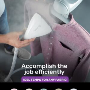 Garment Steamer, 2000W Vertical Steamer, GGS25022N | Portable, Fast Heat Clothes Steamer | Dual Steam Levels | Large Water Tank | Perfect For All Types Of Clothes 1.8 L 2000 W GGS25022N White,Violet - Image 6