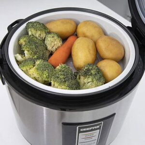Rice Cooker 1.8 L Durable Construction| Removable Non-Stick Pot, Cool Touch Handle| Includes Cook, Warm Functions, Plastic Steamer| Perfect for Vegetables, Soups, Sauces etc |762W 1.8 L 762 W GRC4330 Black/Silver - Image 6