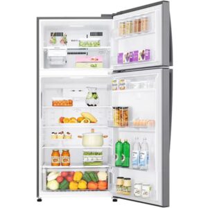 509L Net capacity Double Door Top Mount Refrigerator with Smart Inverter Compressor, DoorCooling, Multi AirFlow, Humidity Controller, Smart Diagnosis LTC752HQCM Dark Graphite - Image 4