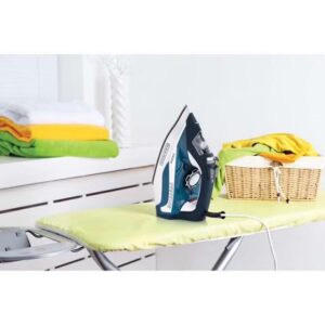 Steam Iron, 380ml Water Tank, Ceramic-Coated Soleplate, Anti-Drip, Anti-Calc, Auto Shutoff, Vertical Steam, Self-Clean, Steam Burst, 35g/min Continuous Steam, 380 ml 2400 W X2150-B5 Blue/White - Image 4
