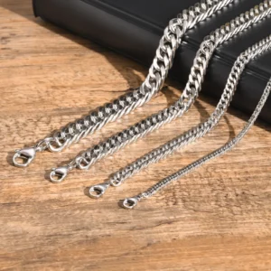 3/5/7/9mm Chunky Cuban Chain Necklaces for Men Boys,Waterproof Stainless Steel Silver Color Chain,Hip Hop Classic Jewelry Gift - Image 6