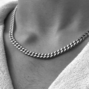 Vnox 3/5/7/9mm Thick Cuban Chain Necklaces for Men Women,Simple Miami Curb Links Collar,Waterproof Stainless Steel Unisex Chain - Image 2