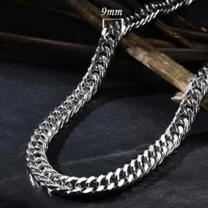 Vnox 3/5/7/9mm Thick Cuban Chain Necklaces for Men Women,Simple Miami Curb Links Collar,Waterproof Stainless Steel Unisex Chain - Image 4