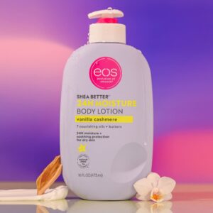 EOS Shea Better Body Lotion - Vanilla Cashmere, 24-Hour Moisture Skin Care, Lightweight & Non-Greasy, Made with Natural Shea, Vegan - Image 5