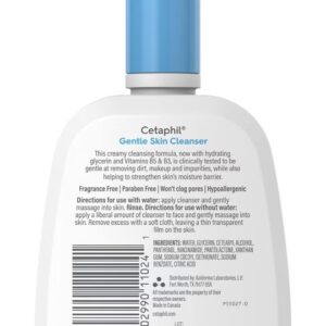 Gentle Skin Cleanser, For Dry to Normal, Sensitive Skin, Face And Body Wash, For Men And Women, With Niacinamide And Glycerin, Unscented, Soap Free And Non Foaming, For Men And Women 118ml - Image 5