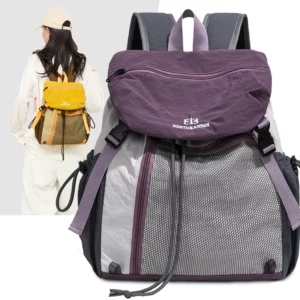 Fashion Commuter Backpack Female Waterproof Nylon Daypack Women Large Capacity School Bag for Girls Lightweight Travel Knapsack - Image 2