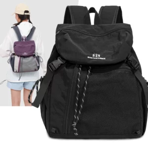 Fashion Commuter Backpack Female Waterproof Nylon Daypack Women Large Capacity School Bag for Girls Lightweight Travel Knapsack - Image 3