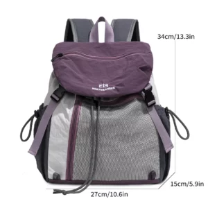 Fashion Commuter Backpack Female Waterproof Nylon Daypack Women Large Capacity School Bag for Girls Lightweight Travel Knapsack - Image 4