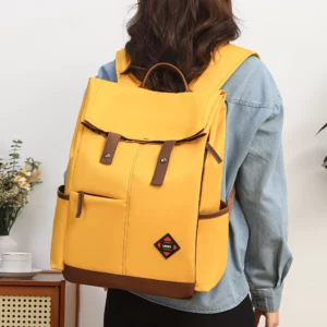 New Men And Women With The Same Large-capacity Oxford Casual Shoulder Bag, The Trend Of Colour Matching Durable Travel Backpack, - Image 3