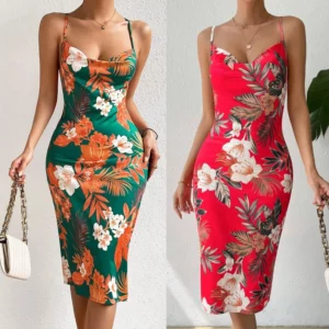 Y2K Mini Dress Women Sexy Beach Skirt Night Club Camisole Dresses Vacation Bohemia Outfit Summer Party Female Streetwear - Image 1