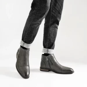 Boots Men Comfortable Fashion 2025 Brand Boots Leather - Image 3
