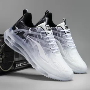 Men's Fashion Basketball Shoes with Air Cushions, Comfortable and Non-Slip, Breathable and Shock-Absorbing, Suitable for Men's Outdoor Activities - Image 1