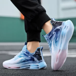 Men's Fashion Basketball Shoes with Air Cushions, Comfortable and Non-Slip, Breathable and Shock-Absorbing, Suitable for Men's Outdoor Activities - Image 4