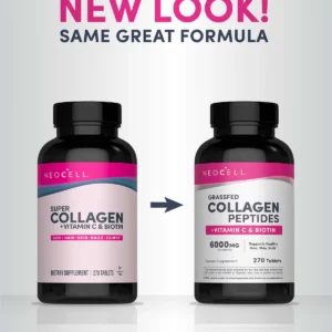 Grassfed Collagen Peptides + C And Biotin 270 Caplets- 3000 Mg - Image 7