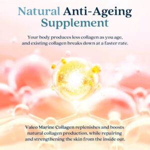 VALEO Marine Collagen Japanese Collagen Peptides Unflavored 208 Gm, 8 G Per Serving - Image 5