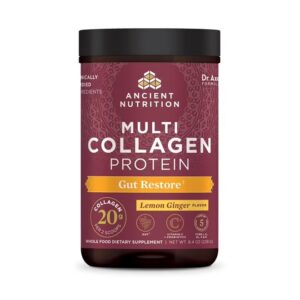Collagen Powder Protein, Multi Collagen Protein, Hydrolyzed Collagen Peptides Supports Skin and Nails, Joint Supplement (Gut Restore, 20 Servings) - Image 5