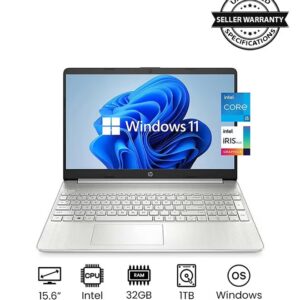 HP (Upgraded Version) Newest Slim 15-DY2093WM Professional & Business Laptop With 15.6-Inch FHD Display, Core i5-1135G7 Processor/32GB DDR4 RAM/1TB SSD/Intel Iris Plus Graphics/Windows 11 English Silver - Image 6