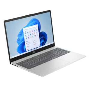 HP Laptop 15-fd1018ne, 15.6" FHD Display, Intel® Core™ Ultra 7, 16GB RAM, 512GB SSD, Intel® AI Boost (11 NPU TOPS), Windows 11 Home [B9FH6EA] English/Arabic Natural silver - Image 3