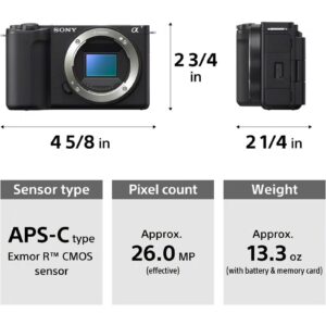 Sony Alpha ZV-E10 II Kit, Body + Lens, APS-C interchangeable-lens vlog camera, With 16-50 mm Lens, 26.0 MP, Exmor CMOS Sensor, Black, UAE Model - Image 2