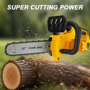 12 Inch Cordless Brushless Chainsaw Battery Power Chain Saw Electric Saw Woodworking Cutting Power Tool fit Makita 18V Battery - Image 5