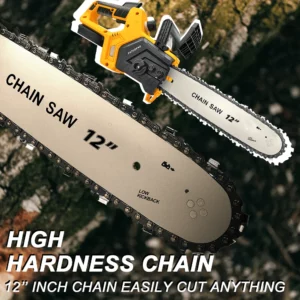12 Inch Cordless Brushless Chainsaw Battery Power Chain Saw Electric Saw Woodworking Cutting Power Tool fit Makita 18V Battery - Image 7