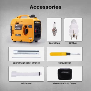 1200W Lightweight Gasoline Inverter Generators 230V Portable Generator for RV Camping for EU - Image 6