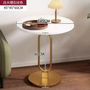 Sofa side few household living room small coffee table simple table bedside table bedside table balcony small round table - Image 6