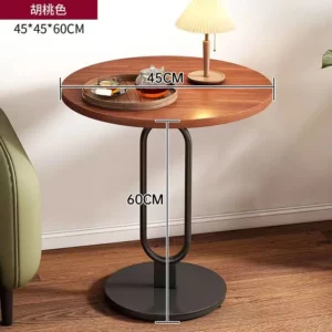 Sofa side few household living room small coffee table simple table bedside table bedside table balcony small round table - Image 5