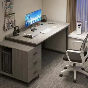 Computer Desk Table Computer Gaming Standing Desk Office Furniture Writing Desk with Drawers Table - Image 3