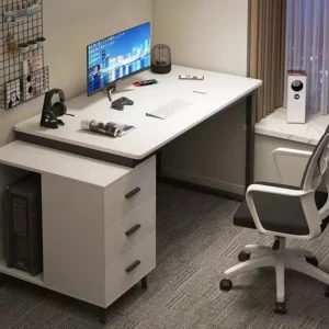 Computer Desk Table Computer Gaming Standing Desk Office Furniture Writing Desk with Drawers Table - Image 4