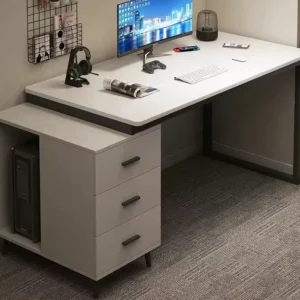 Computer Desk Table Computer Gaming Standing Desk Office Furniture Writing Desk with Drawers Table - Image 5
