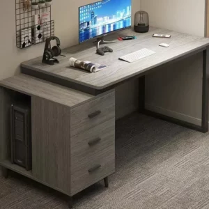 Computer Desk Table Computer Gaming Standing Desk Office Furniture Writing Desk with Drawers Table - Image 6