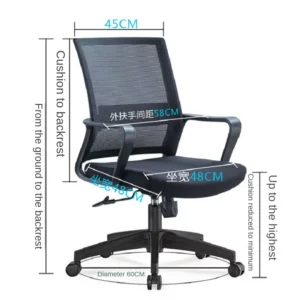 IHOME Computer Chair Staff Chair Lifting Swivel Chair Office Chair Backrest Chair Staff Chair New Hot Sale 2024 DropShipping - Image 6
