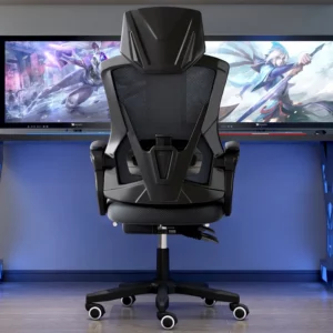 Computer chair home office chair mesh chair backrest lift swivel chair staff chair student gaming chair game pedal - Image 5