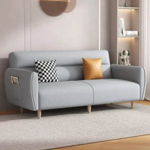 Sofa Bed Small Apartment Living Room Apartment Fabric Small Sofa Bedroom Internet Celebrity Rental Room Lazy - Image 5
