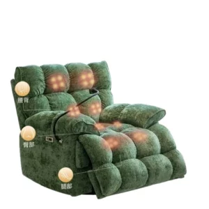 Electric Reclining Single Sofa Chair, Modern Living Room Bedroom Rocking Lazy Lounger, Multifunctional Leisure Recliner - Image 5
